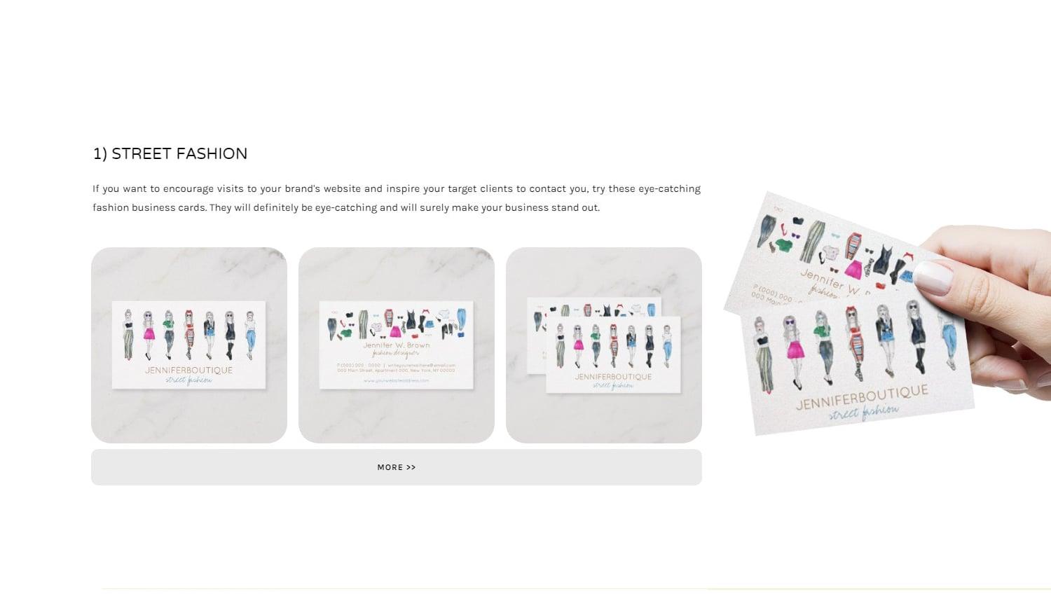 Custom Business Card Design Feminine Fashion Makeup Jewelry Consultant