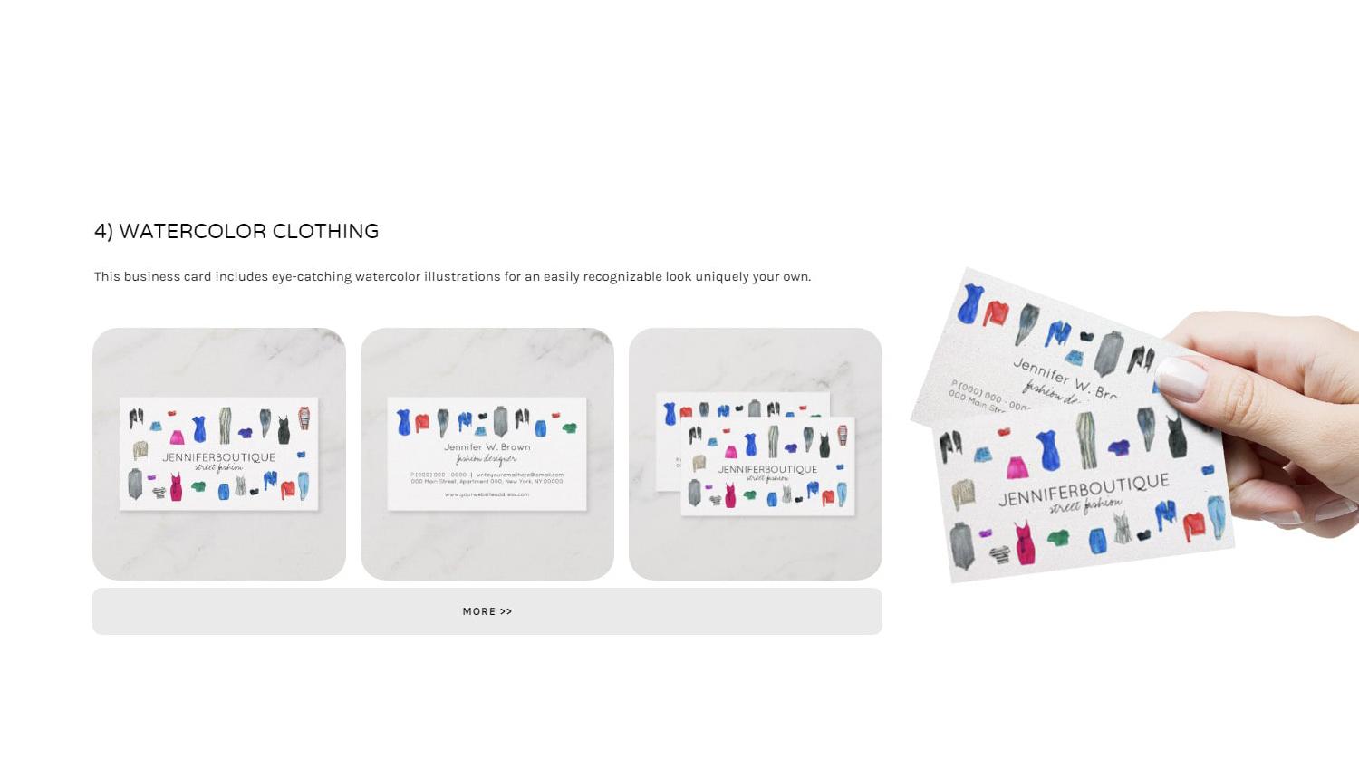 Custom Business Card Design Feminine Fashion Makeup Jewelry Consultant