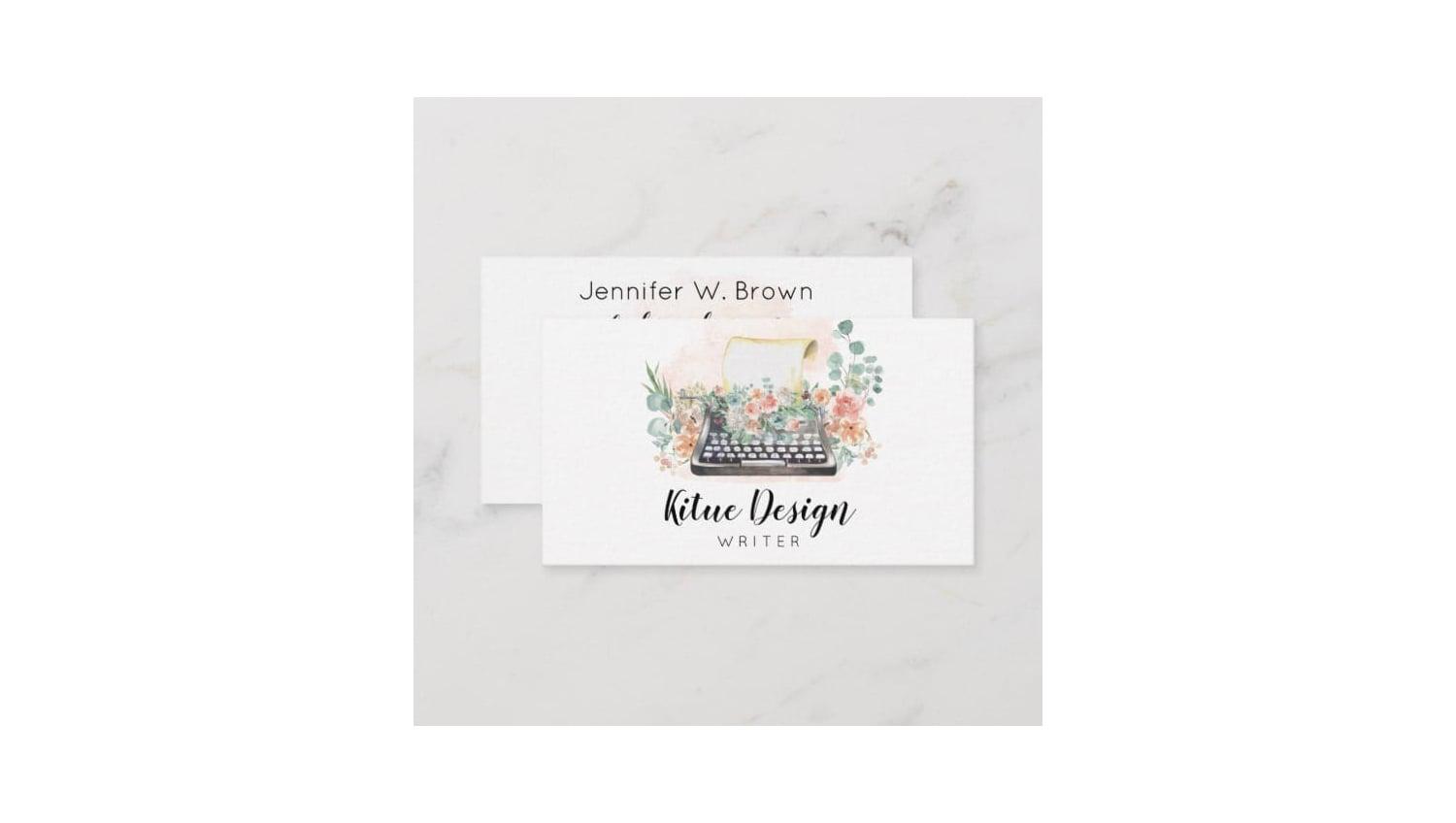 Custom Business Card Design Feminine Fashion Makeup Jewelry Consultant