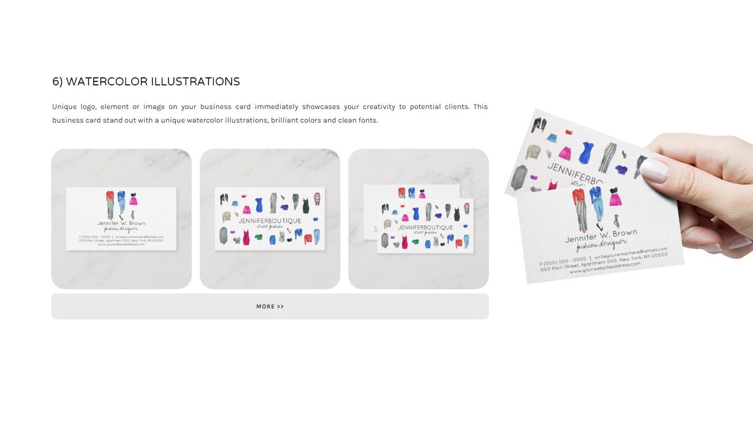 Custom Business Card Design Feminine Fashion Makeup Jewelry Consultant