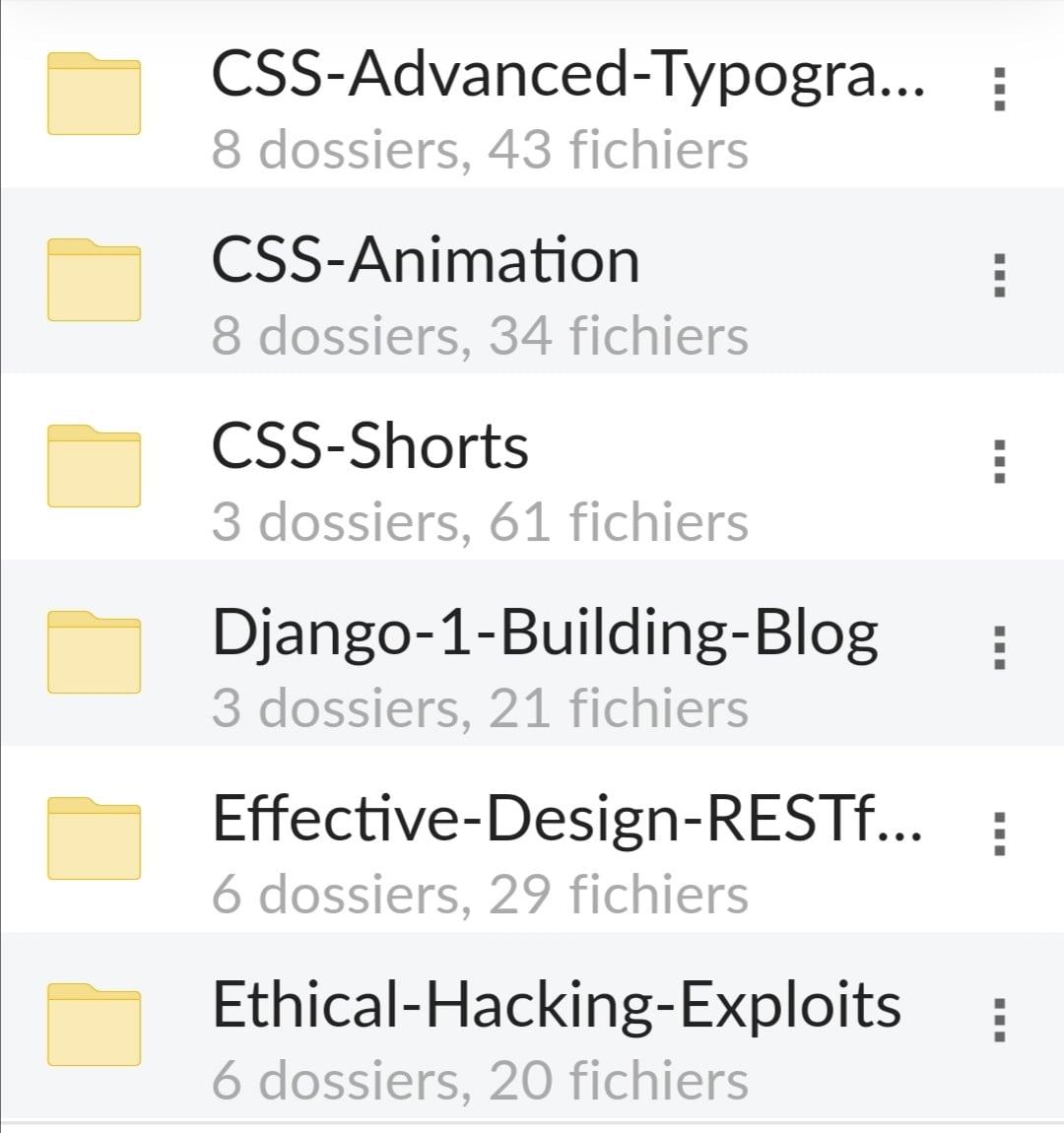 Best learning courses of the year (seo, css, python, android, ios) 