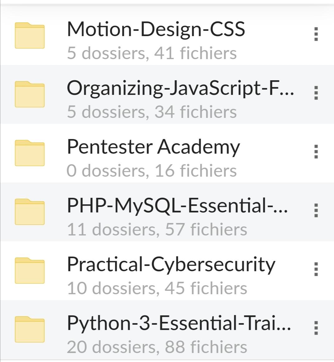 Best learning courses of the year (seo, css, python, android, ios) 