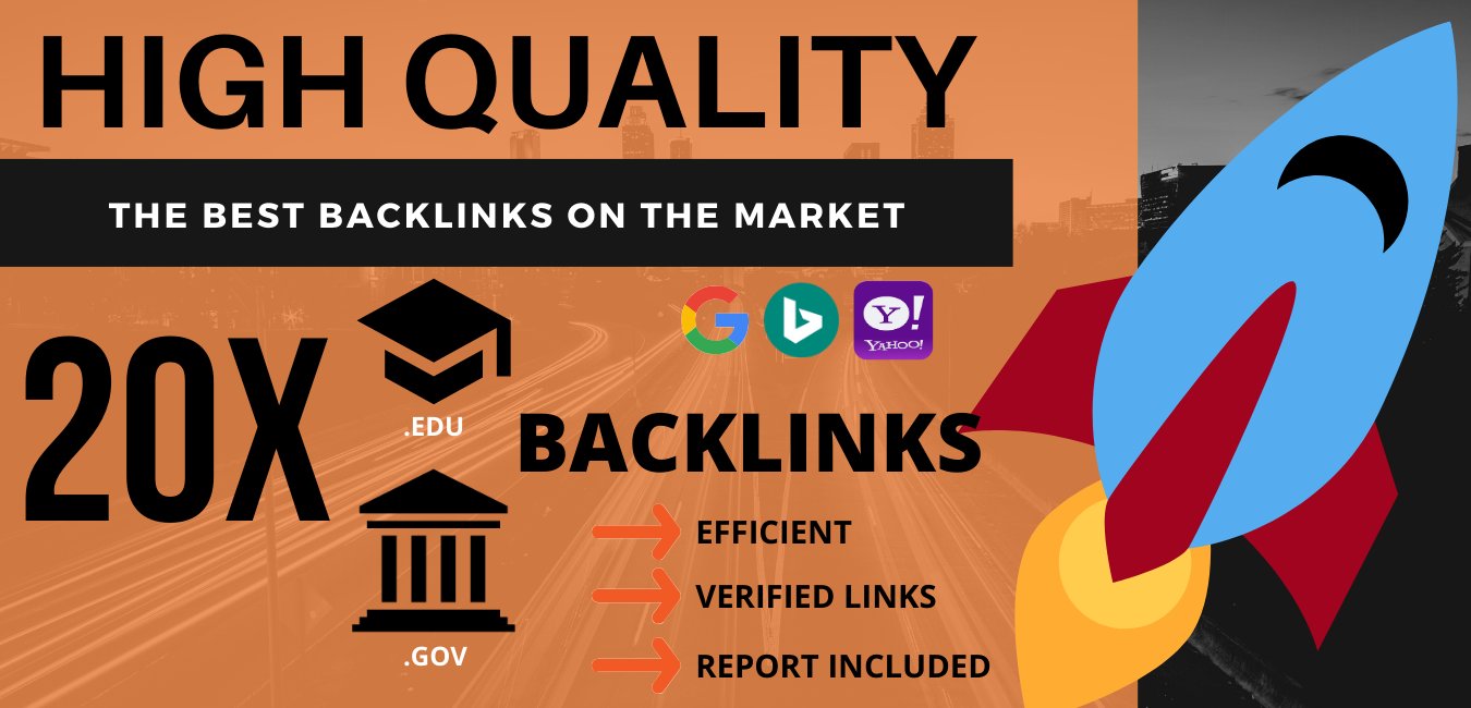 SKYROCKET your Rankings with 20X .EDU / .GOV Backlinks 