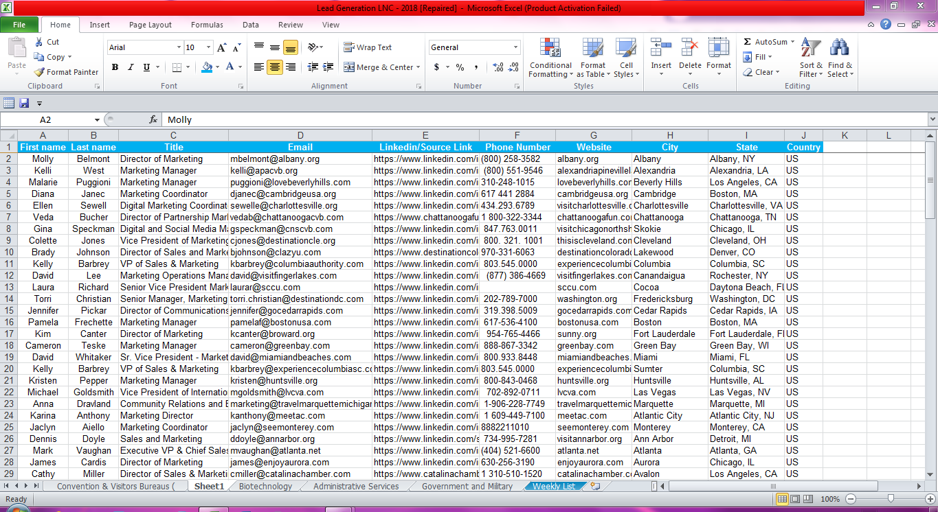 Generate B2B Leads for your Business