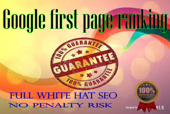 Guaranteed ranking Your Website on Google first Page