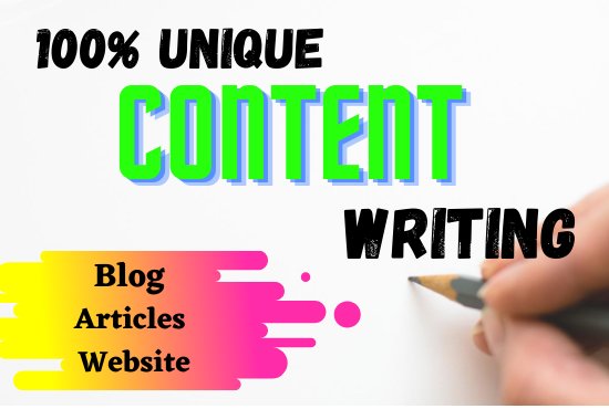Will Do an excellent 800+ word content writing in any topic
