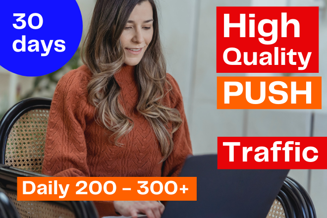 Push notification niche targeted real USA web traffic visitors to your website