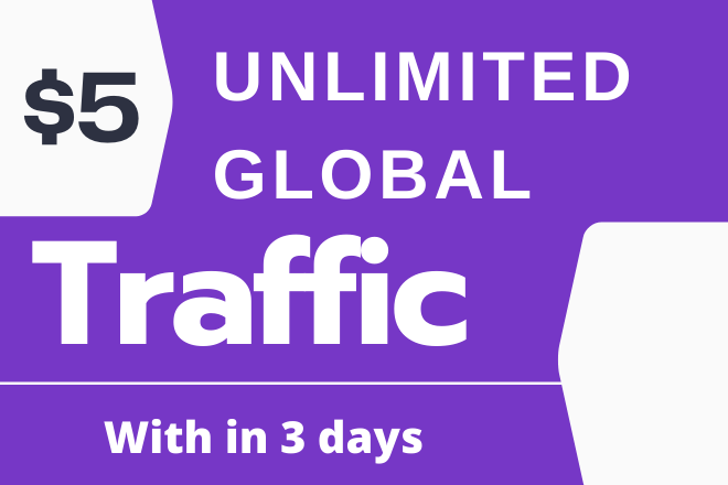 Unlimited real traffic and real targeted visitors for 3 days 