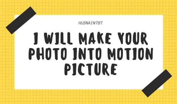 I will animate your still pictures into an alive video