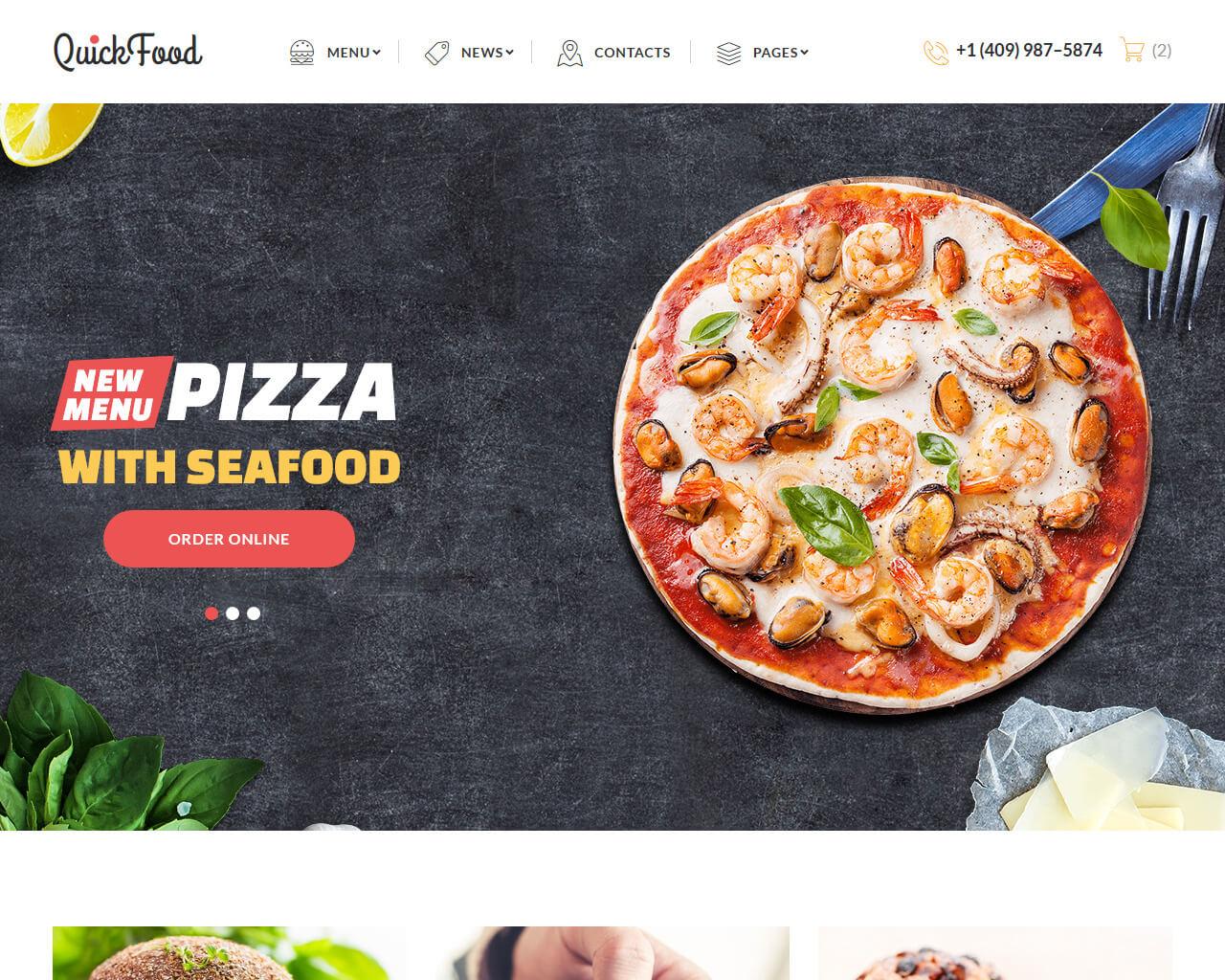 I will create dynamic professional restaurant wordpress website