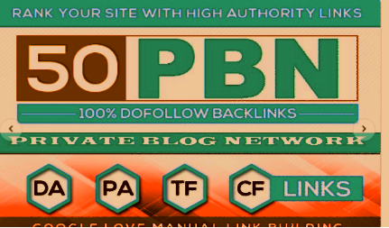 Create 50+PBN Blog Network with niche related articles and Indexing