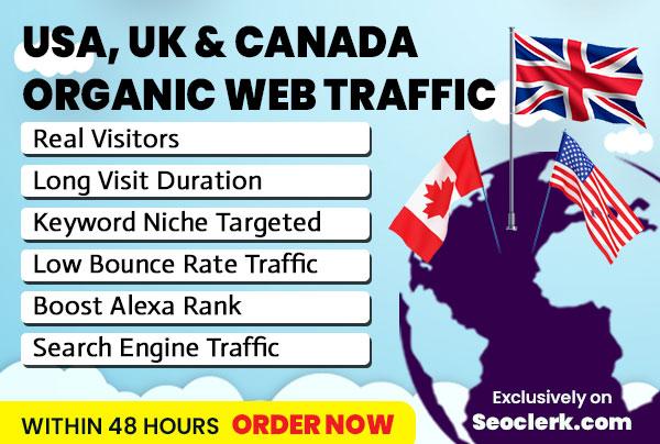 drive country targeted, organic search visitors