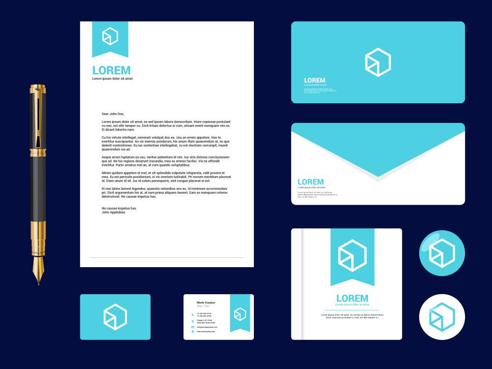 I will do business card design and complete stationery design items 