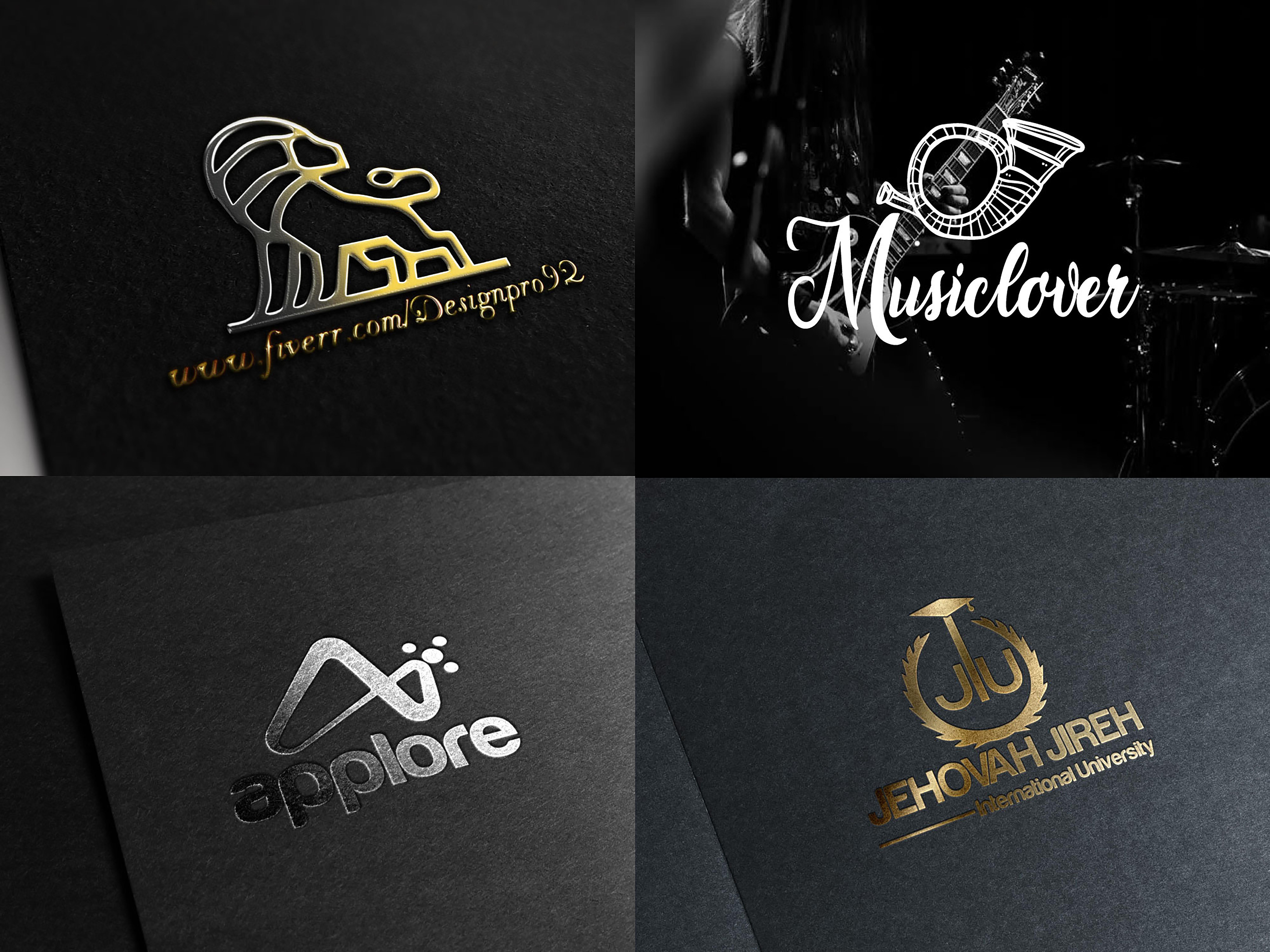 I will do luxury minimalist business logo design with copyright
