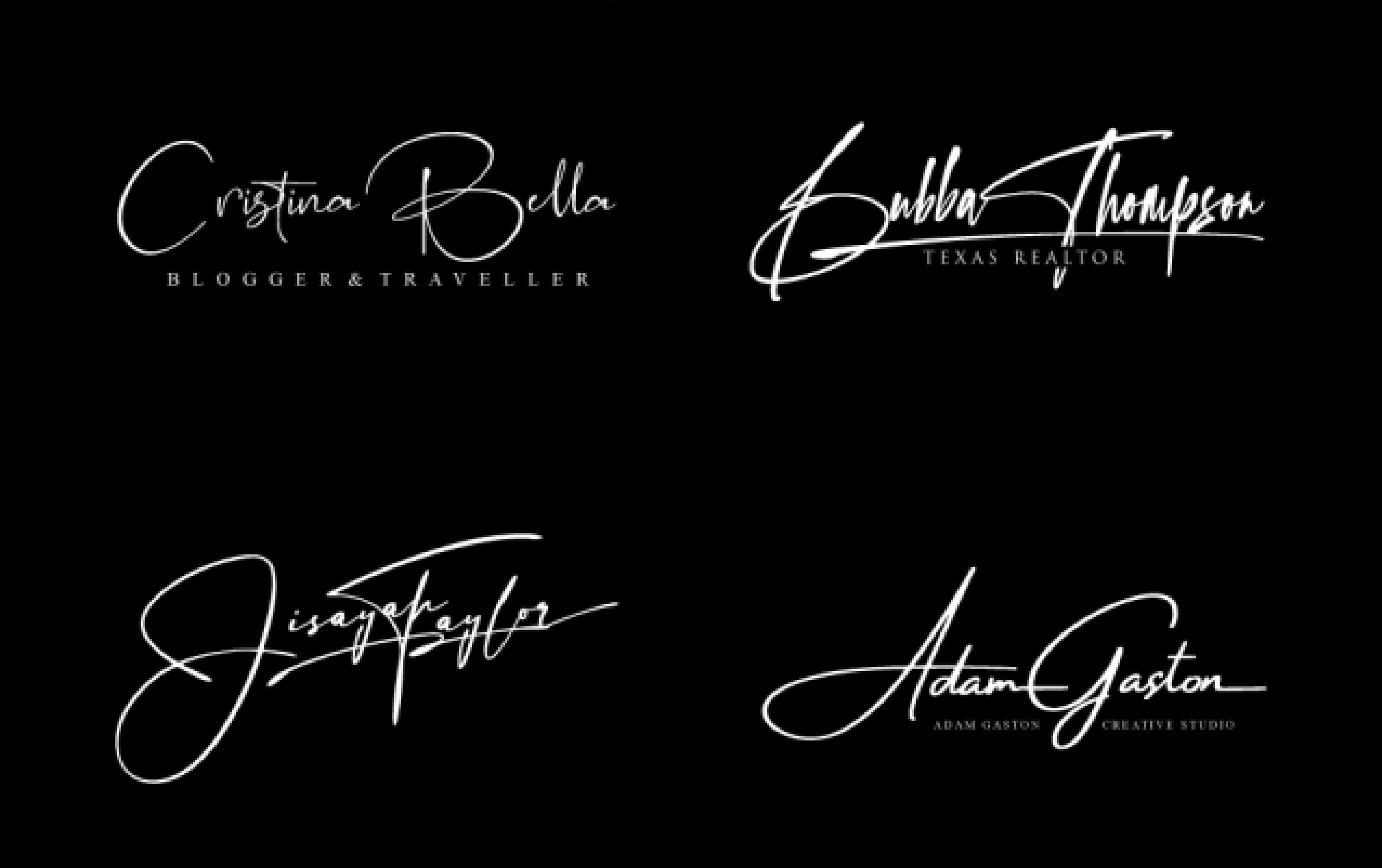 I will do luxury elegant signature logo design