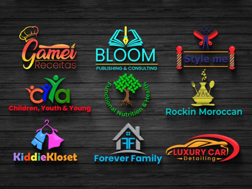 I will do modern luxury 3D logo design