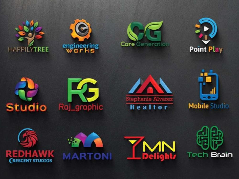I will do modern luxury 3D logo design
