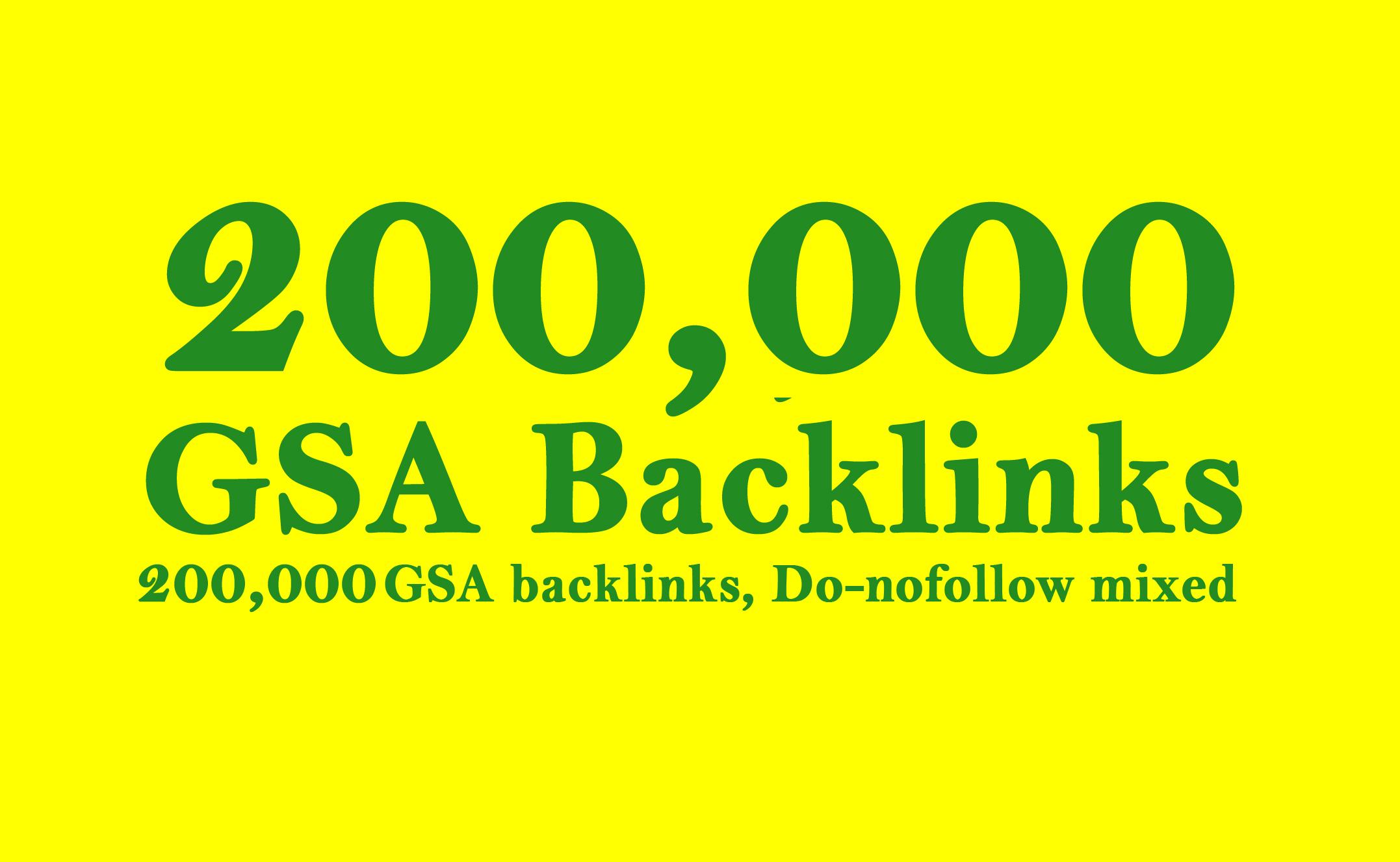 Build 200,000 GSA Search Engine Ranker Backlinks for Increase Page Link juice