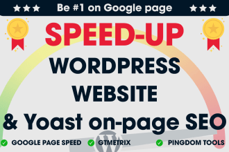 I will do wordpress speed optimization , increase page speed