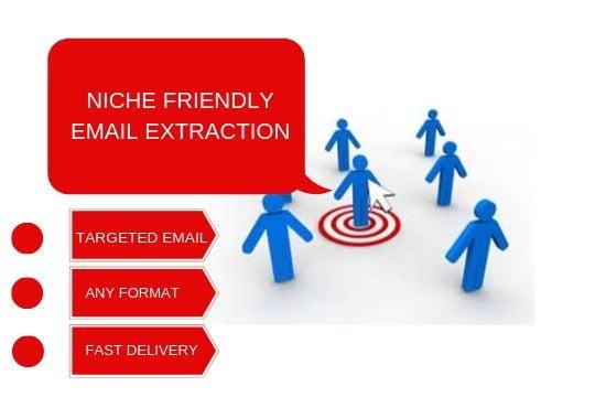 I will scrape 1,000 - 10,000 Niche friendly email list for your business promotion from your desire 