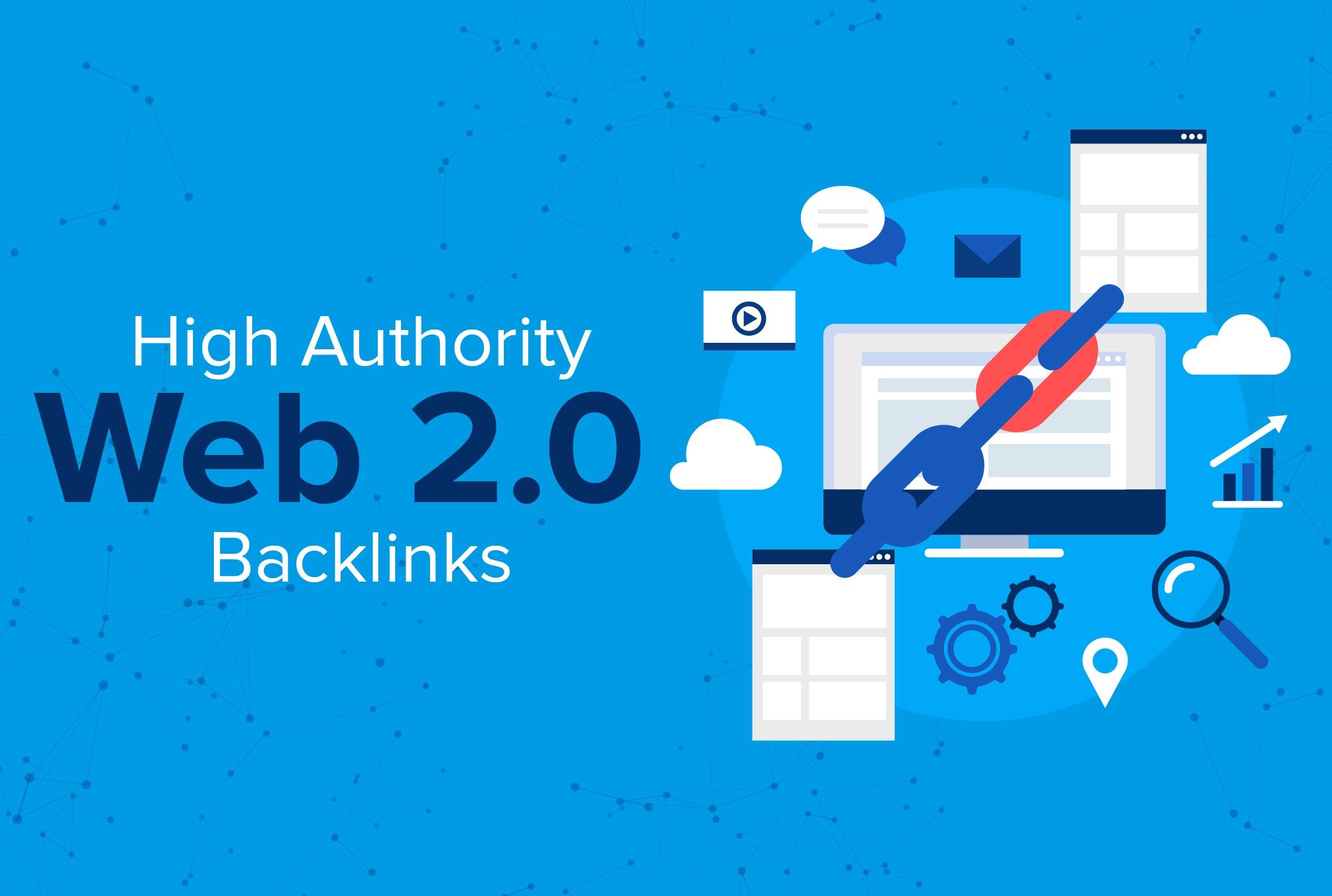 I will manually do 15 HIGH DA Web2.0 backlinks