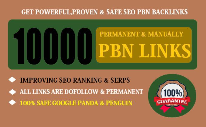 Buy Extream 10000 Permanent PBN Backlink with High DA/PA CF/TF on your Homepage with unique Website