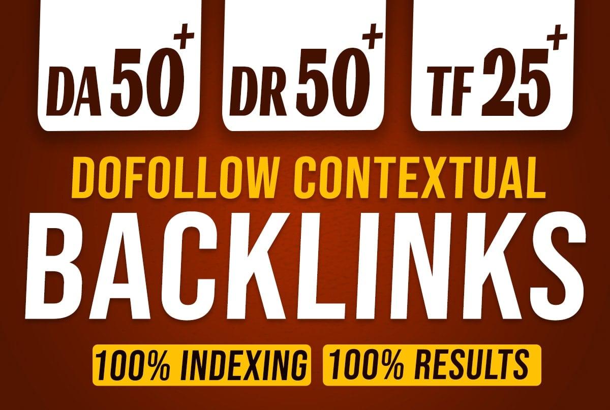 I will create 5 PBN DR/DA 50+ TF 25+ contextual high seo do follow backlinks