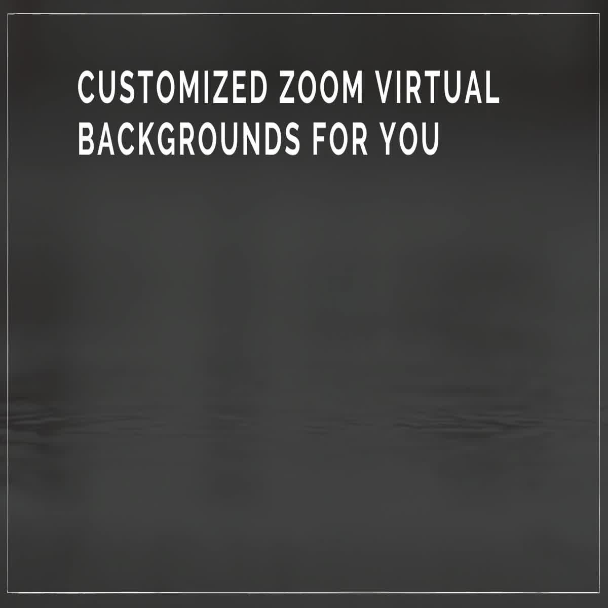 I will design customized zoom virtual backgrounds for you