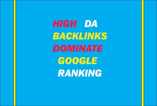 I will provide 200 high da backlinks service for your SEO service