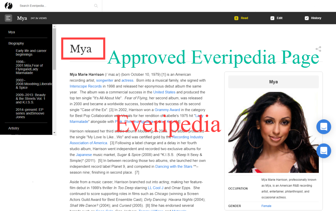 I will Create Approved Everipedia page DA 77 for you or your business