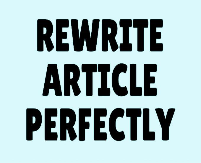 Manually rewrite any content of your choice