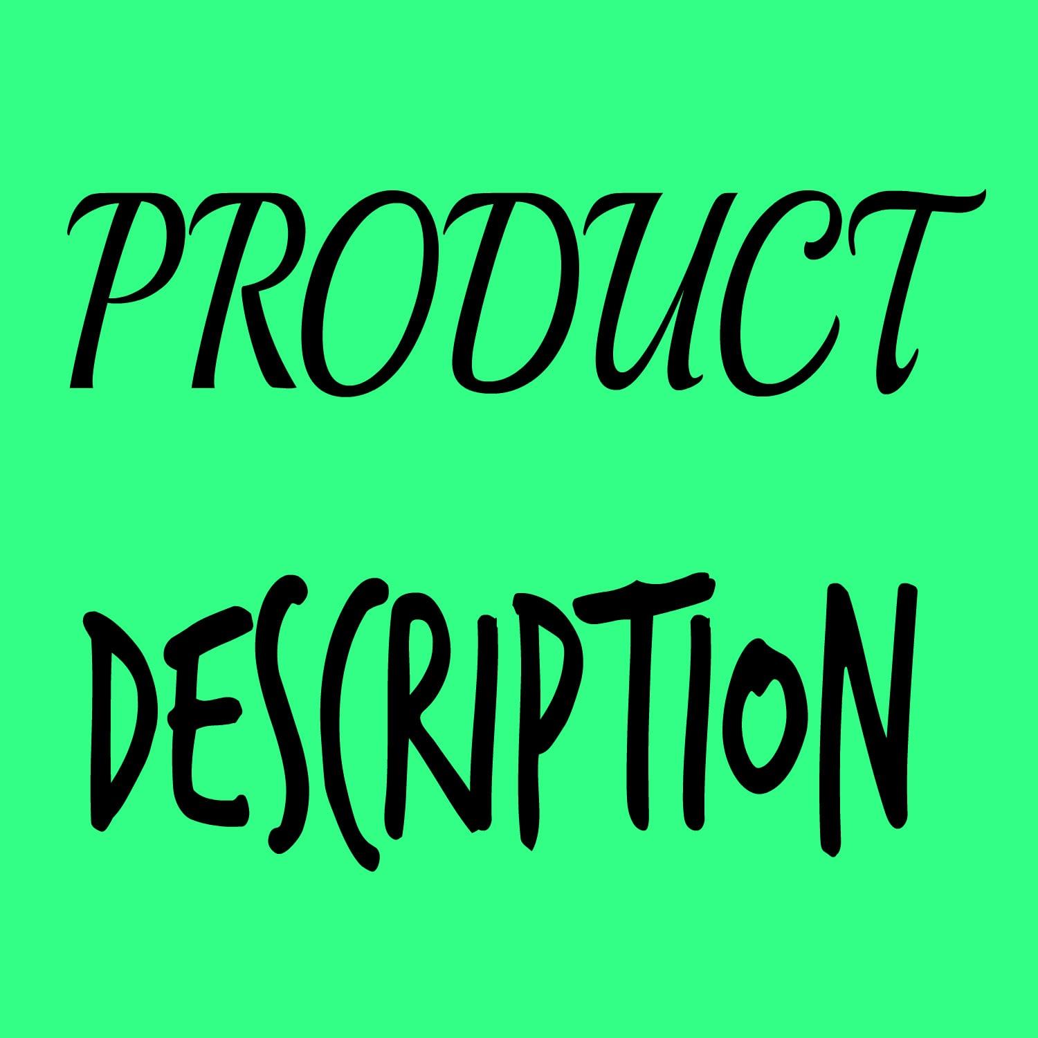 Write an engaging Product description