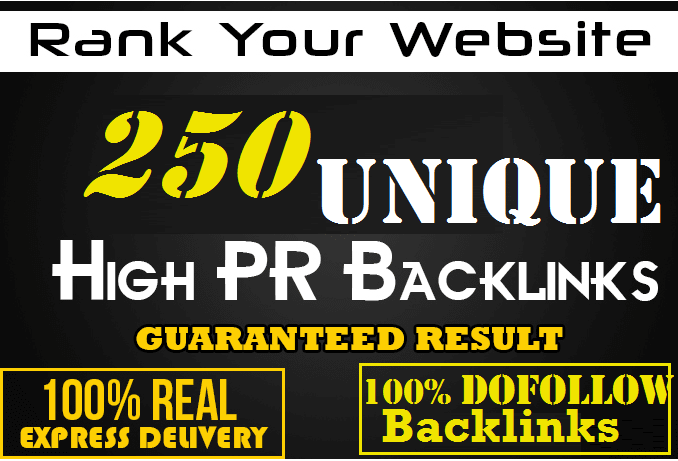 Make 250 High DA PA PR-10 sites Unique Domain Dofollow blog comment backlinks