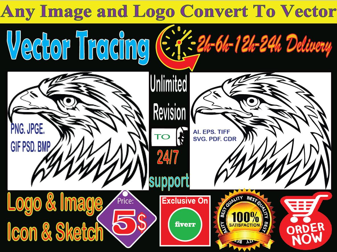 convert to vector tracing vectorize logo redesign redraw image raster to vector