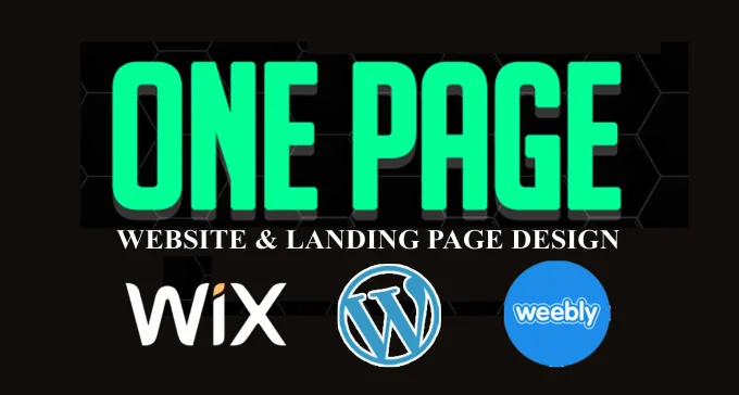 I will design vintage, minimalist, modern one page website or landing