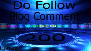 I Will provide 200 manual do follow blog comment in best sites