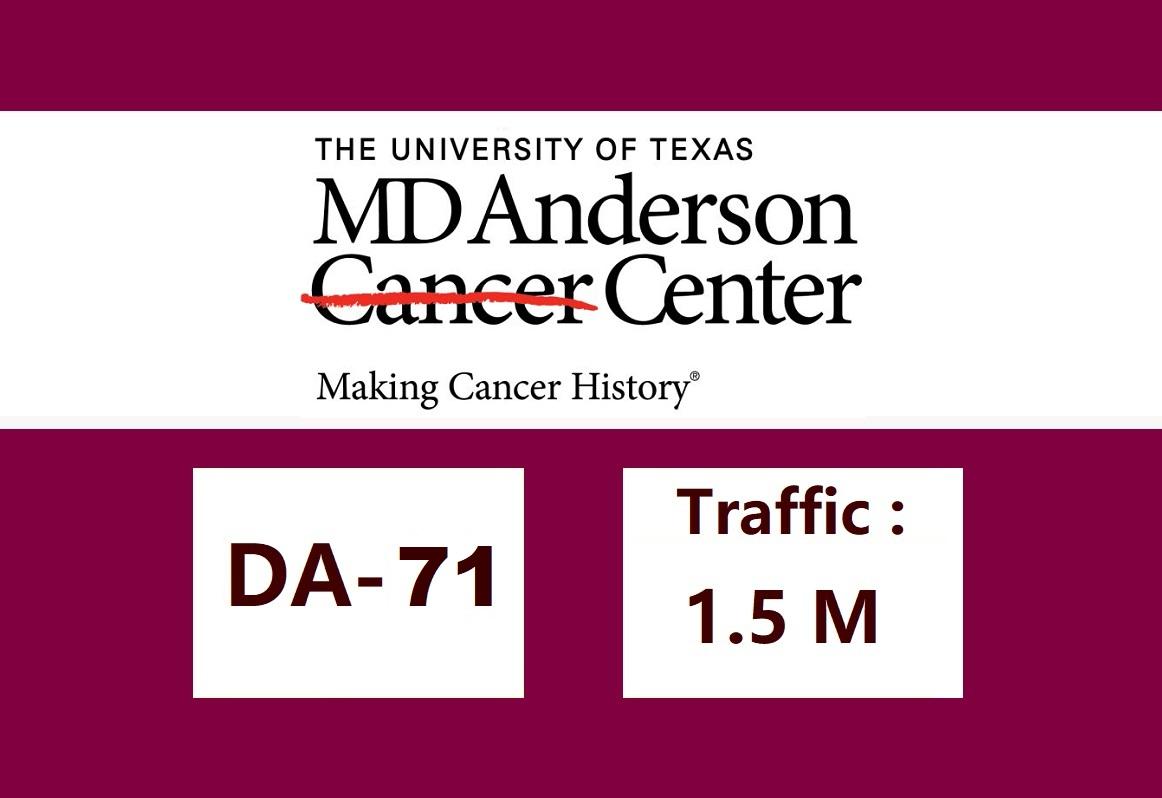 I will publish dofollow guest post on mdanderson org da 71