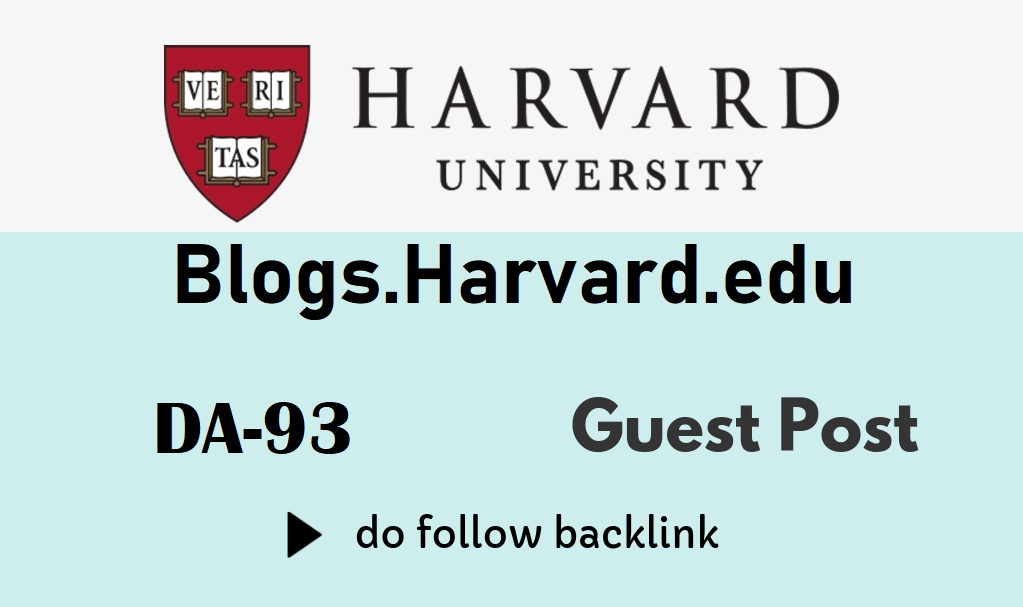 EDU Guest Post on Harvard University - Blogs.harvard.edu DA 93