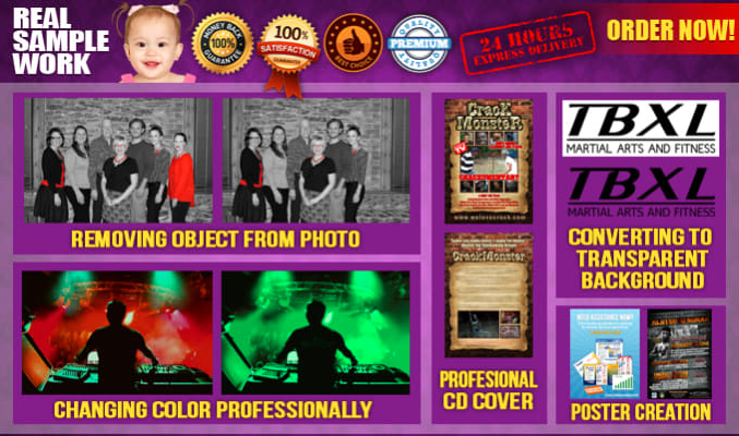 I will work photoshop editing professionally