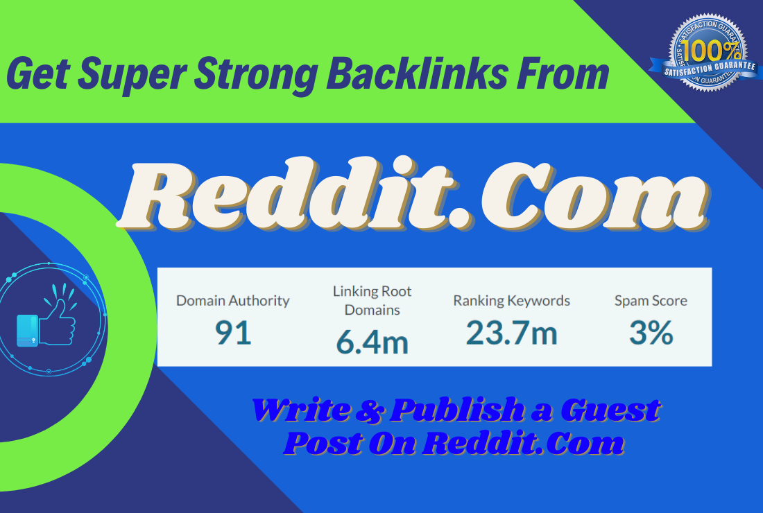 Write and publish a guest post in Reddit.Com