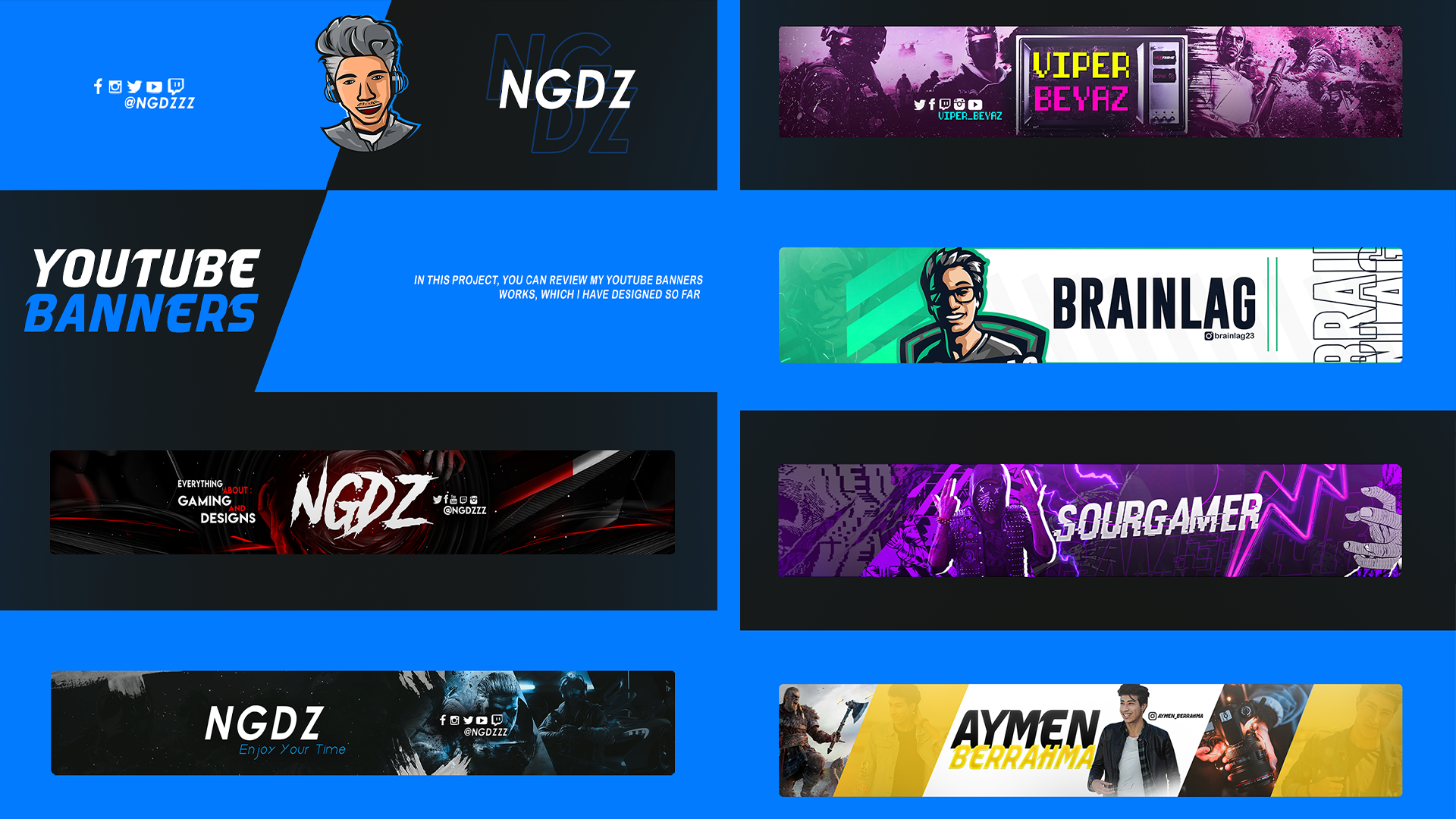 I will design a perfect youtube banner