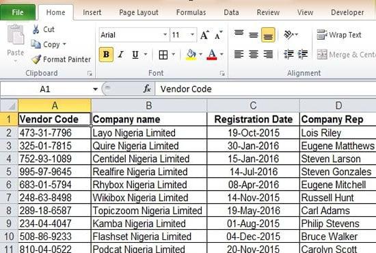 I will do fast excel data entry work for you