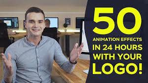 I will do 50 animation videos with your logo