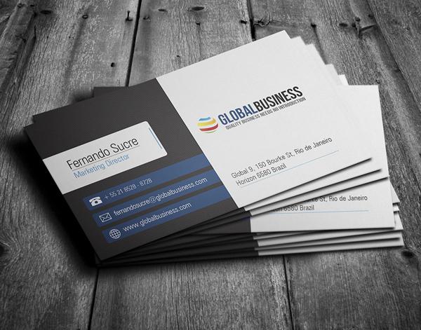 Design Professional Double Sided Business Cards with PSD Source in 24 Hours 