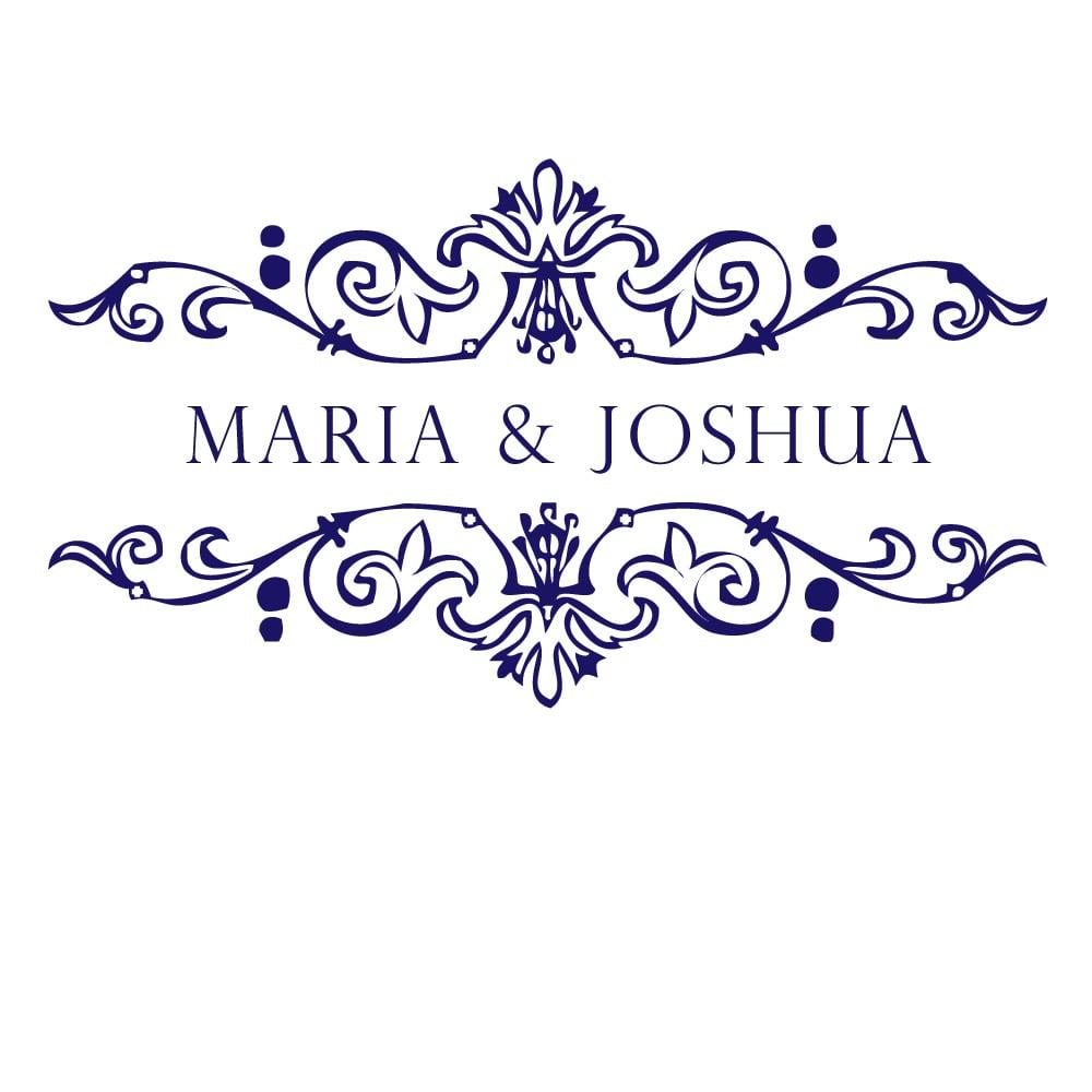 Design luxury wedding monograms