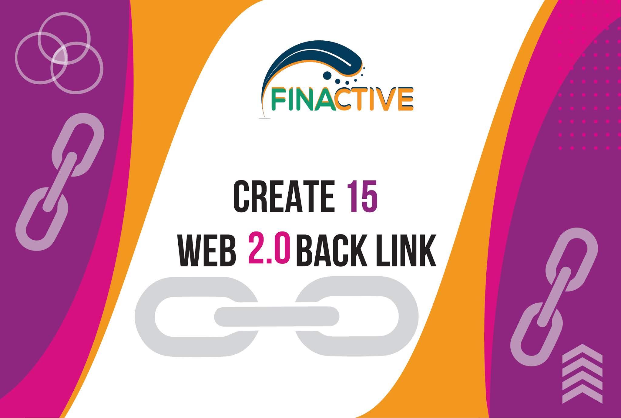 We Will Create 15 Web 2.0 Links For Your Website