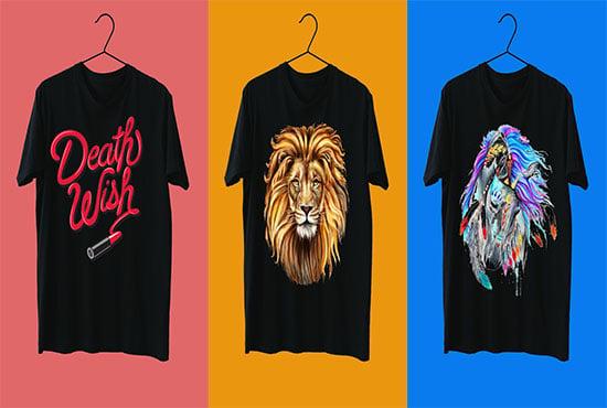 i will design amazing tshirts fast