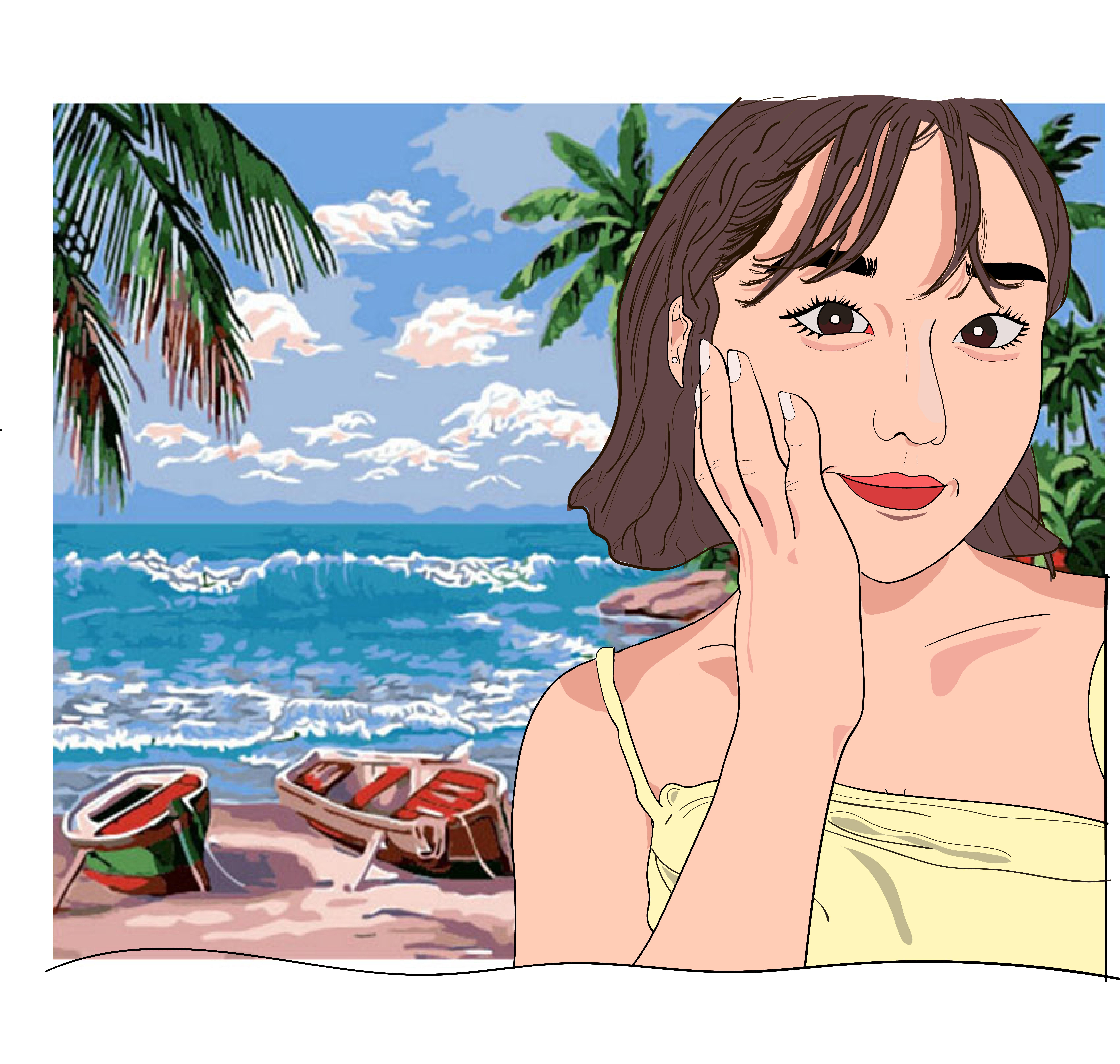 Yo I don't care how good looking or ugly you are.. Just let me cartoon you..