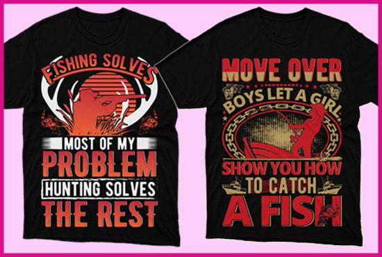 Create Professional and Creative T-shirt Design Within 24 Hours