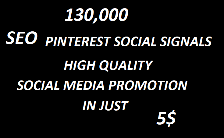  130,000+Huge Boost SEO Pinterest Social Signals Bookmarks High Quality